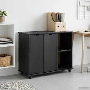 Gležnji kabinet Siva 100 x 39 x 65,5 cm Masivno borovo les