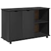 vidaXL Rattaga kapp Hall 100 x 39 x 65,5 cm Kindel m&auml;nnipuidust