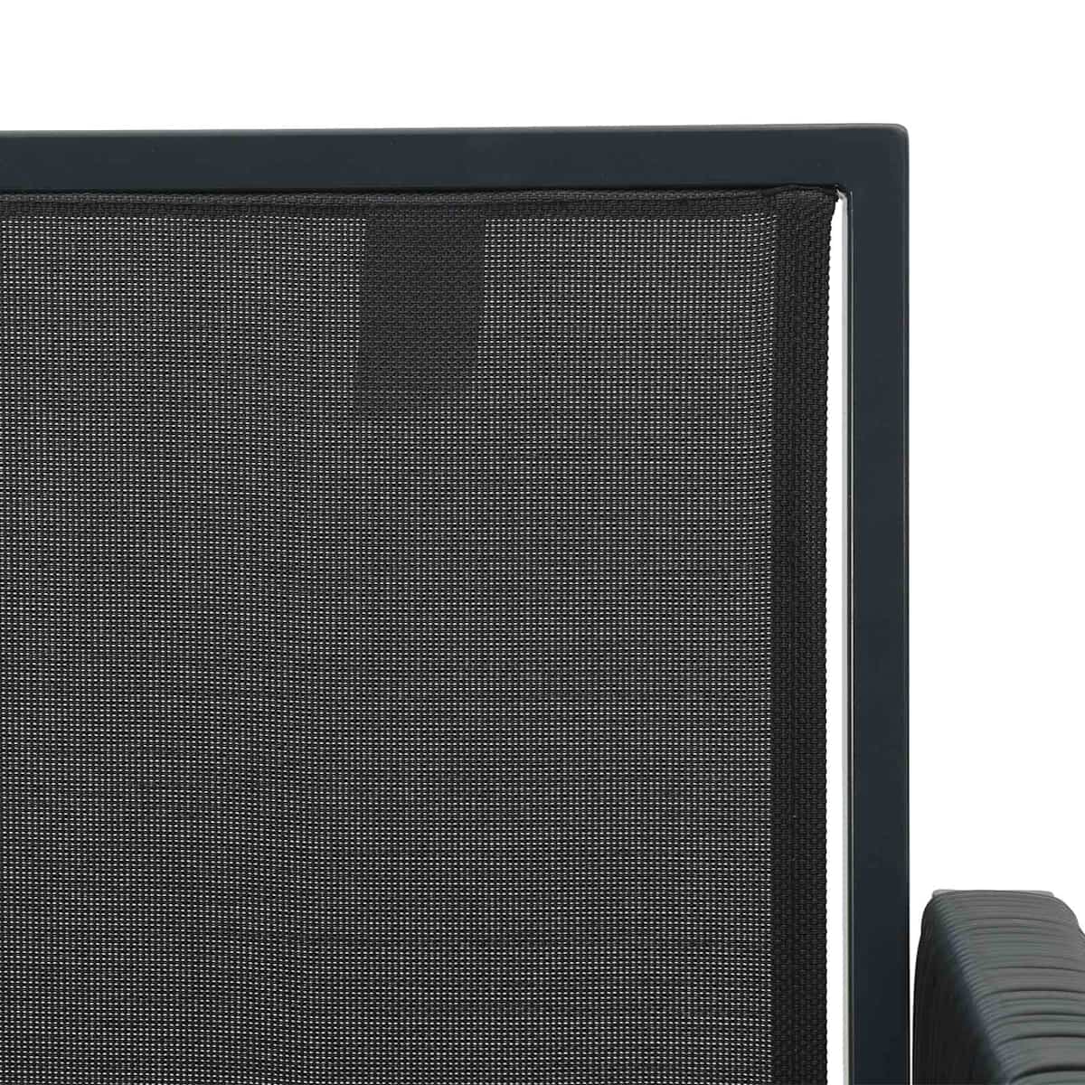 Havestole 2 stk. Sort og Mørkegrå polyrattan - Billede 9