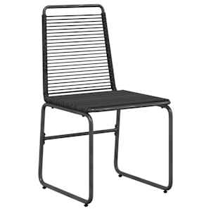 Zahradní křesla 2 pcs Černý 48 x 55 x 89,5 cm Ratan - obrázek 3
