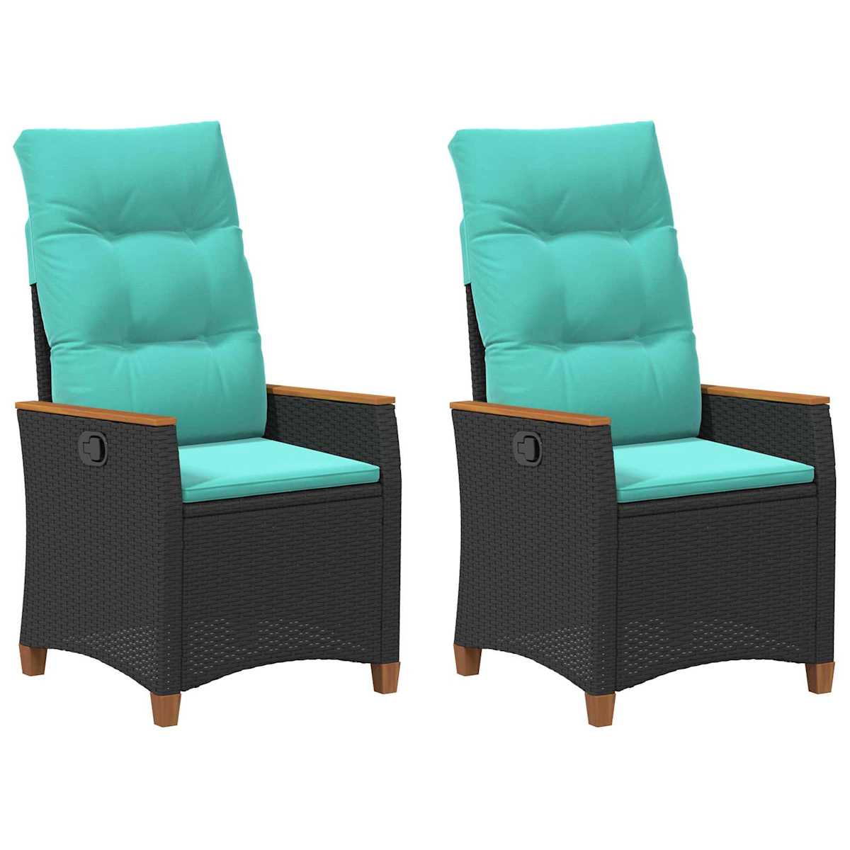 Lænestol til haven 64 x 57,5 x 112 cm polyrattan - Billede 2