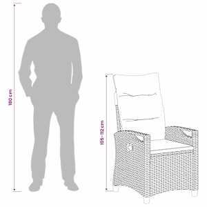 Zahradní křeslo 2 pcs Černá 56 x 64 x 94 cm Ocel a polyester - obrázek 13