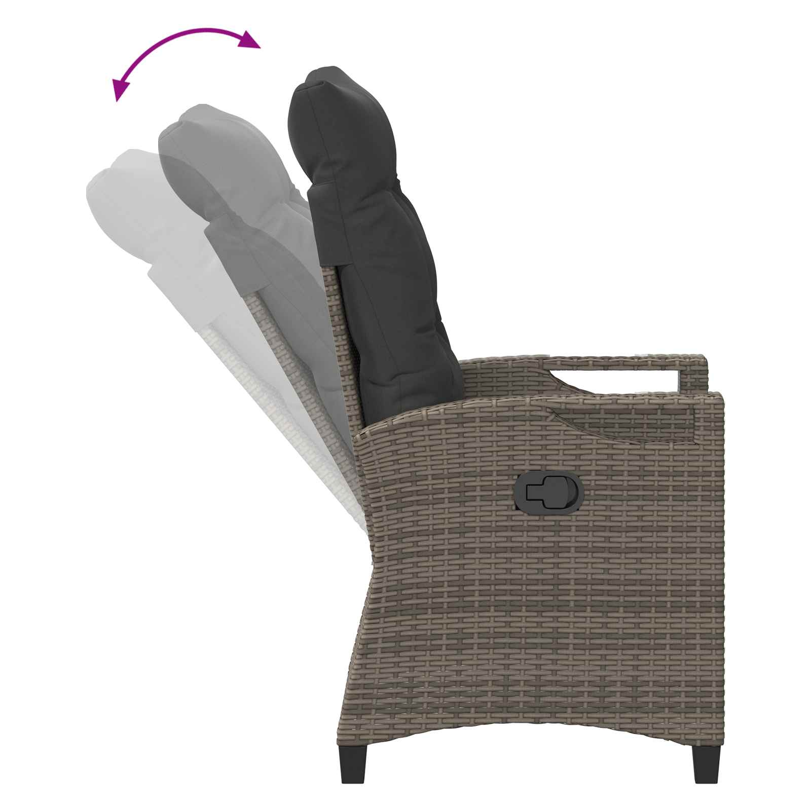 Лежанки за градина 56 x 60 x 112 см стомана - Image 9