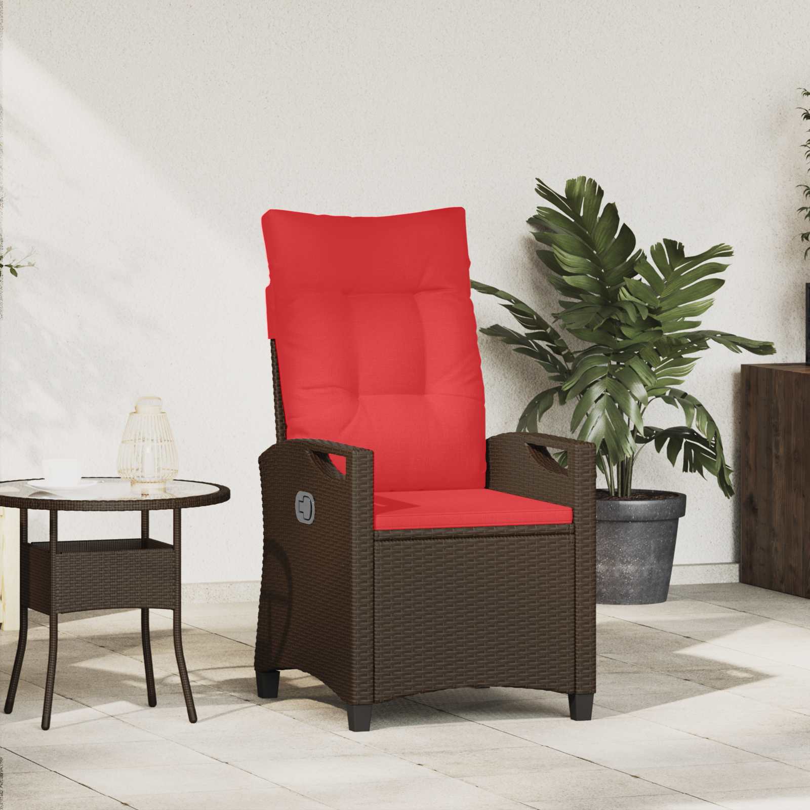 vidaXL Scaun de grădină rabatabil 56 x 60 x 112 cm oțel