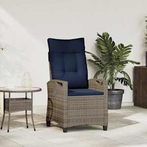 Ležeči vrtni stol 56 x 60 x 112 cm jeklo