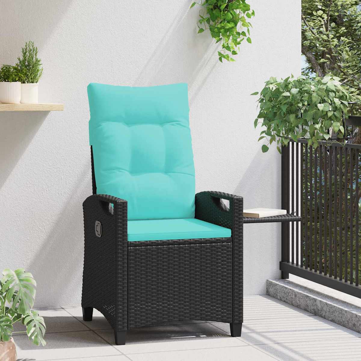 Lænestol til haven 56 x 60 x 112 cm stål - Billede 4