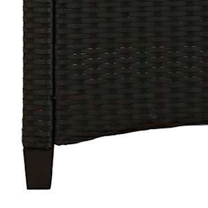 Zahradní lavice Černá 105 x 60 x 112 cm Ocel a polyester - obrázek 8