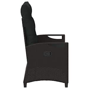 Zahradní lavice Černá 105 x 60 x 112 cm Ocel a polyester - obrázek 5
