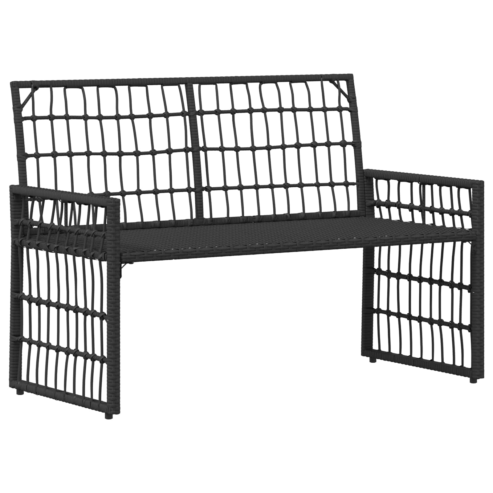 Zunanji pohištveni set 4 pcs Črna in Temno siva - slika 9