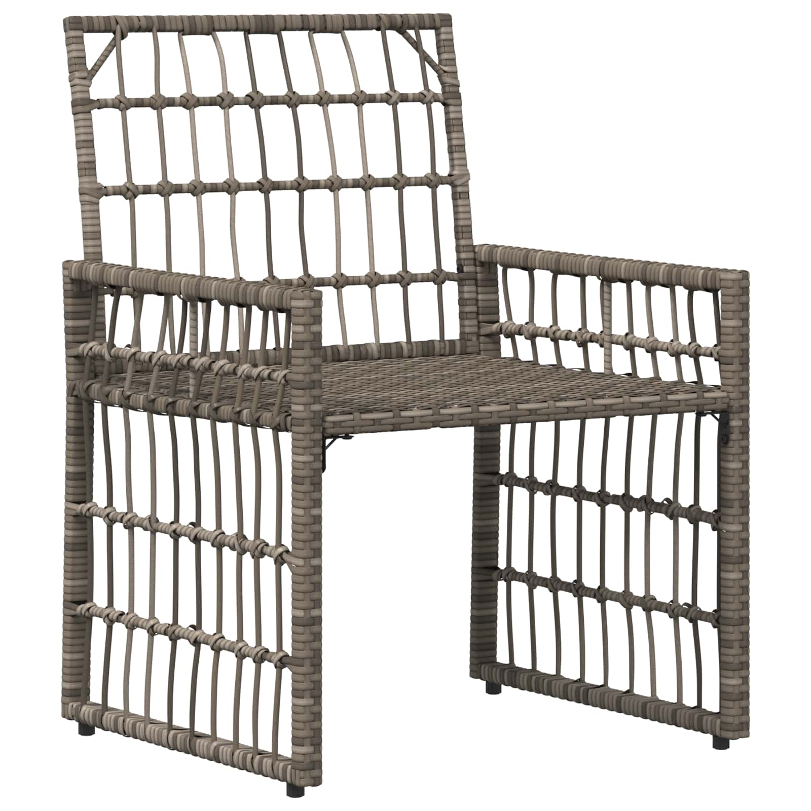 Zunanji pohištveni set 4 pcs Črna in Temno siva - slika 8