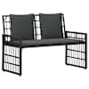 vidaXL V&auml;libank 2 -Seater 116 x 55 x 82 cm Terase ja pol&uuml; rattan
