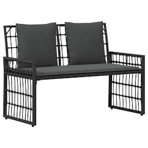 vidaXL V&auml;libank 2 -Seater 116 x 55 x 82 cm Terase ja pol&uuml; rattan