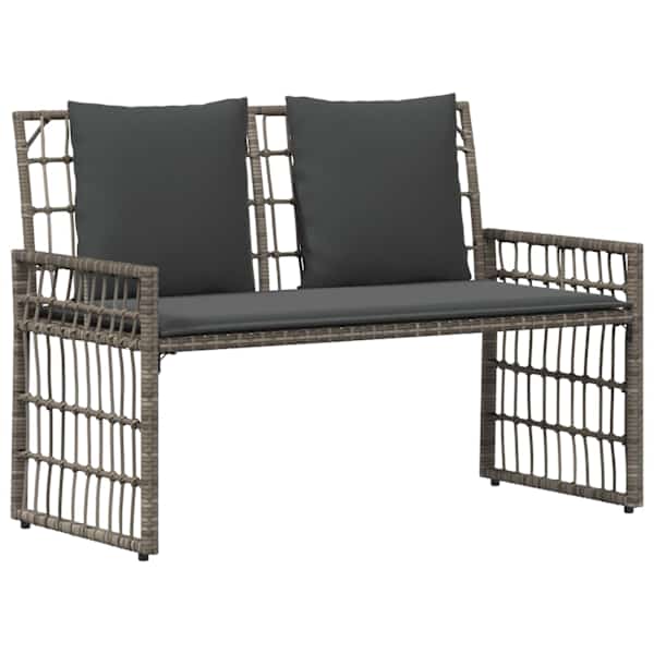 vidaXL V&auml;libank 2 -Seater 116 x 55 x 82 cm Terase ja pol&uuml; rattan