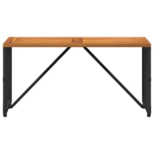 Venkovní stůl Černý 80 x 40 x 40 cm Ocel a polyratan - obrázek 5