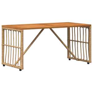 Venkovní stůl Přírodní 80 x 40 x 40 cm Ocel a polyratan - obrázek 7