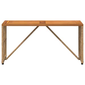 Venkovní stůl Přírodní 80 x 40 x 40 cm Ocel a polyratan - obrázek 5