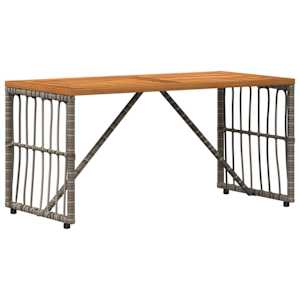 vidaXL V&auml;li Laua Hall 80 x 40 x 40 cm Terase ja pol&uuml; rattan