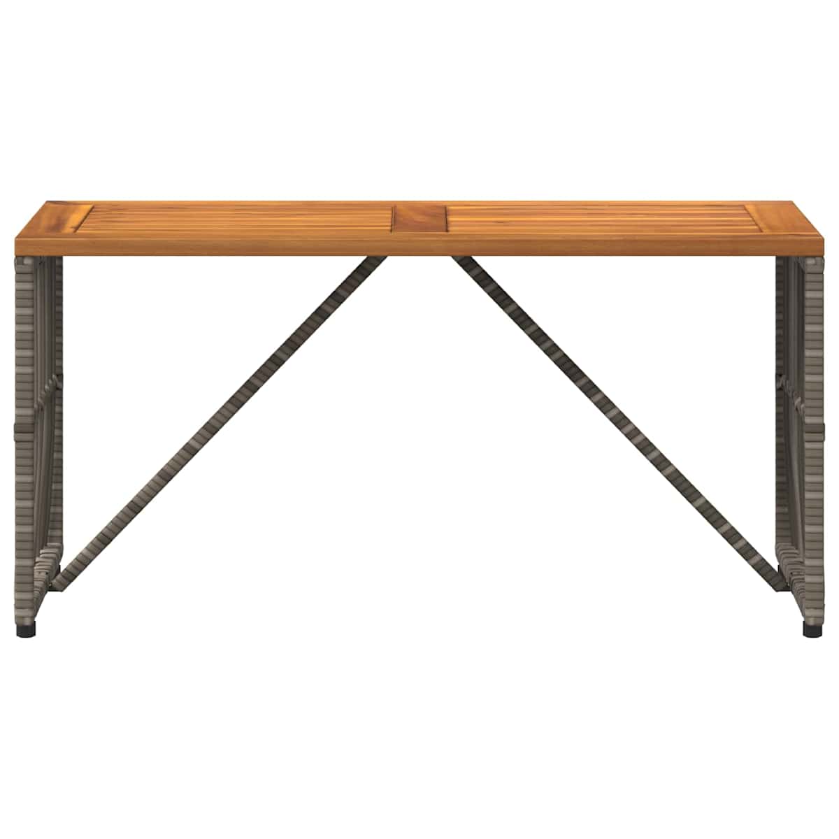 Udendørs Bord 80 x 40 x 40 cm Stål og Polyrattan - Billede 5