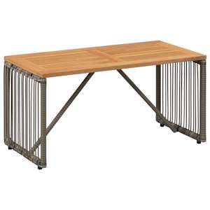 vidaXL V&auml;li Laua Hall ja pruun 80 x 40 x 40 cm pol&uuml;rotang
