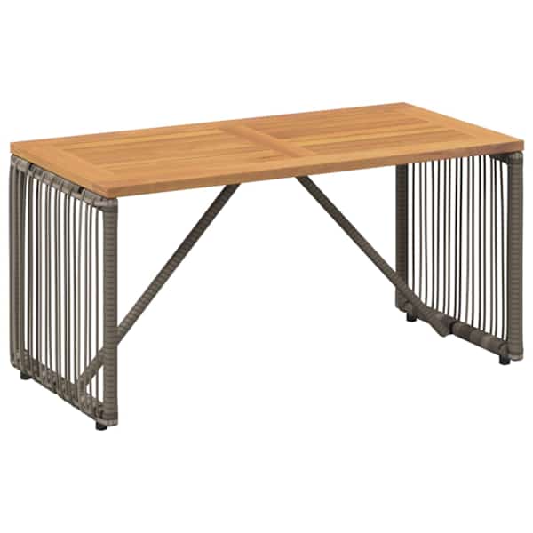 vidaXL V&auml;li Laua Hall ja pruun 80 x 40 x 40 cm pol&uuml;rotang
