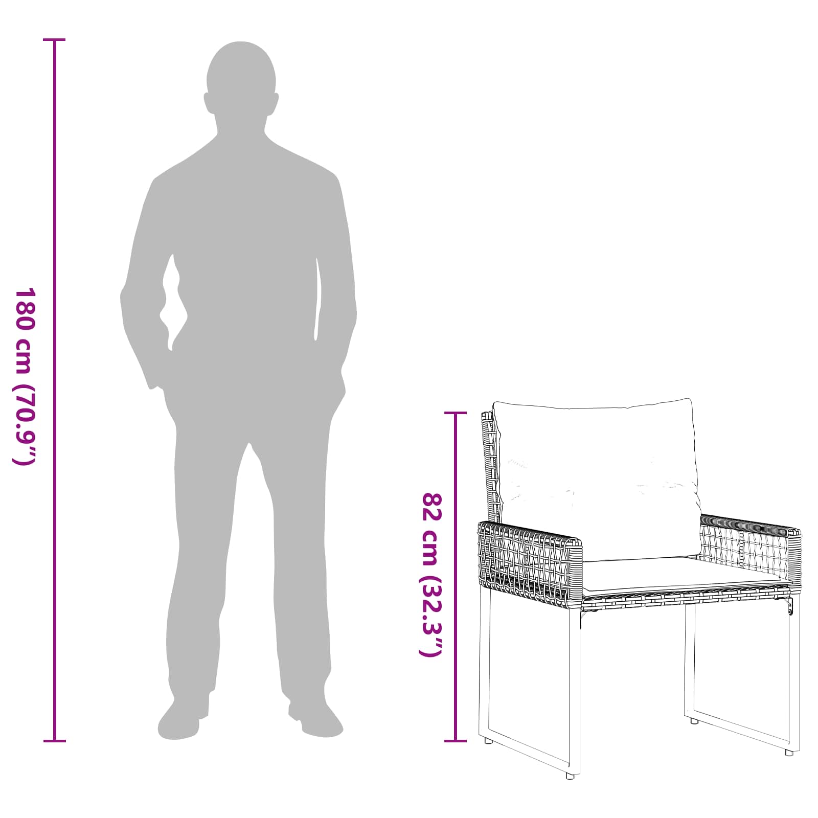 Zunanji pohištveni set z blazino 3 pcs Črna in turkizna - slika 12