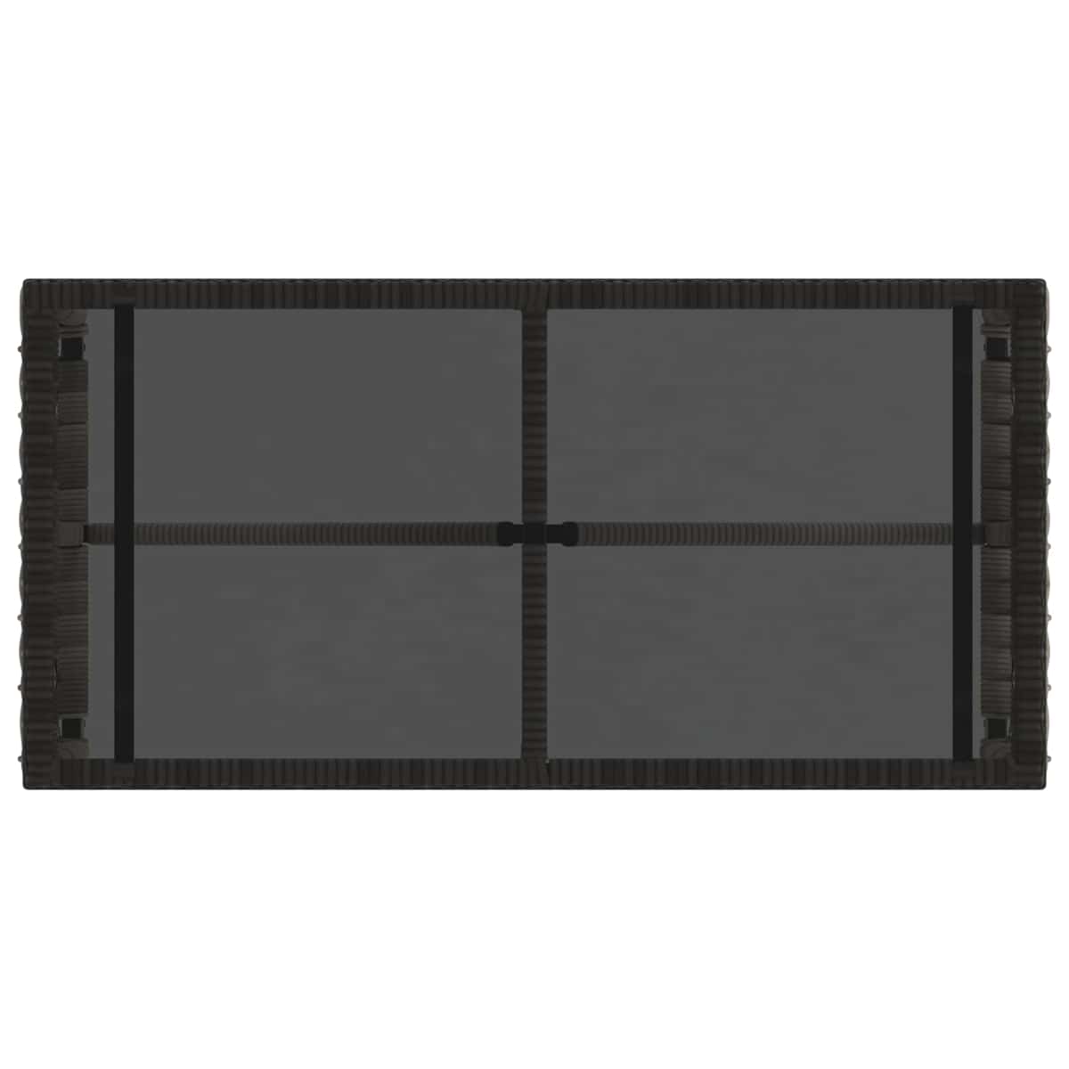 Udendørs Bord 80 x 40 x 40 cm PE Rattan og Glas - Billede 6