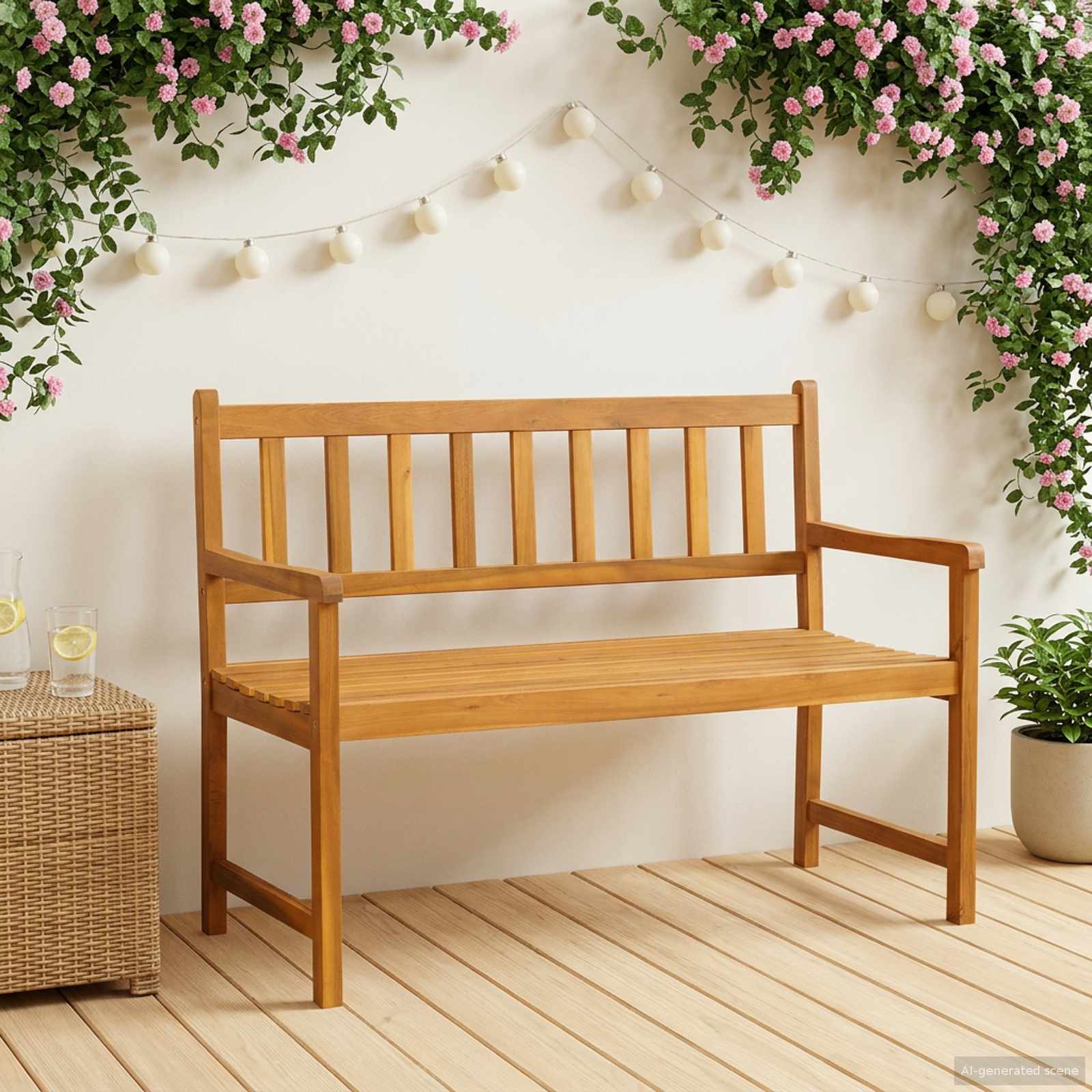 Градинска пейка 2-Брой места 110 x 55 x 90 см