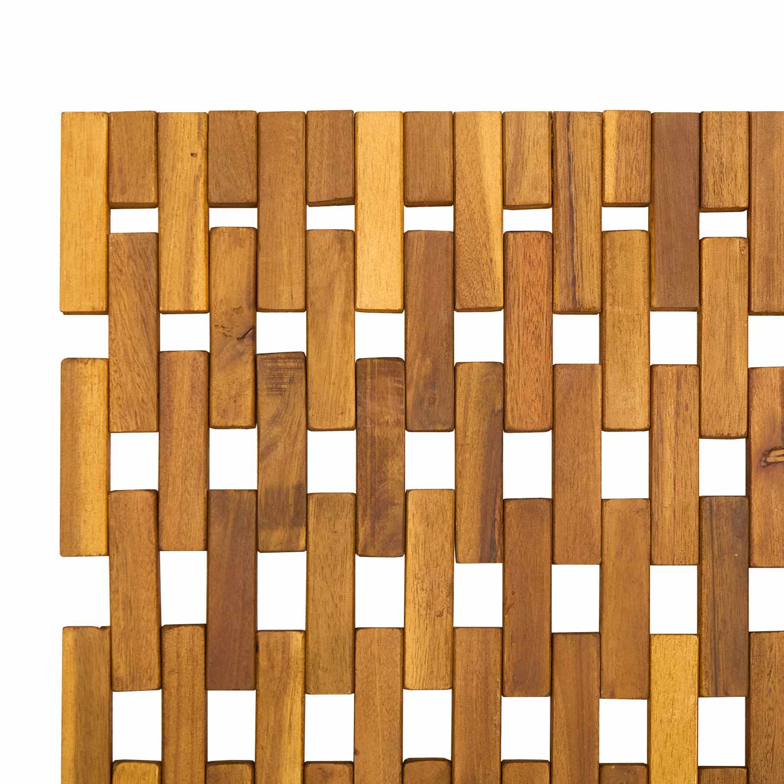 Badmatten 2 st Naturel 44 x 60 cm Massief Acaciahout image 8