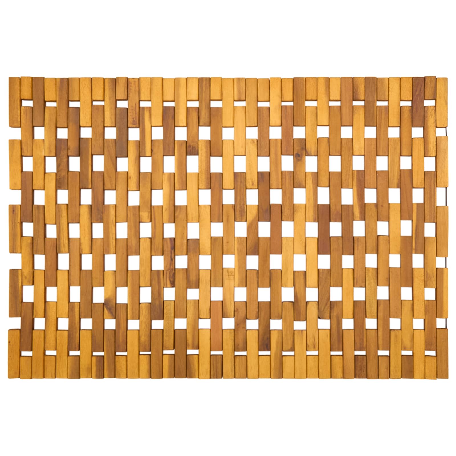 Badmatten Naturel 55 x 80 cm Massief Acaciahout image 6