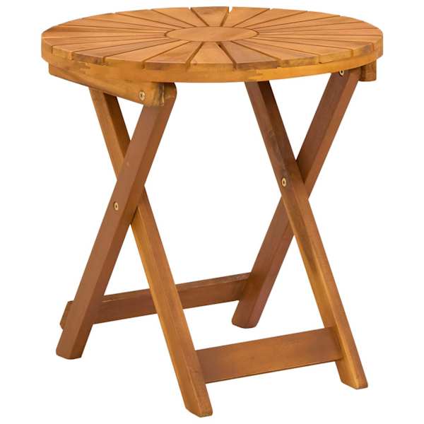 vidaXL Bistroolaud Naturaalne &Oslash;45 x 45 cm Tugev akatsiapuu