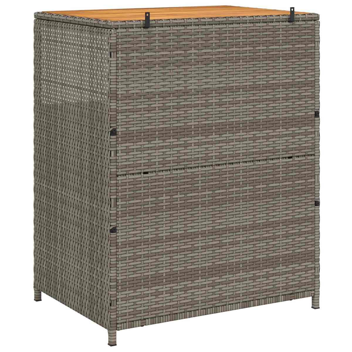Kabinet med hylde Grå 70 x 50 x 87 cm Polyester og Roly Rattan - Billede 7
