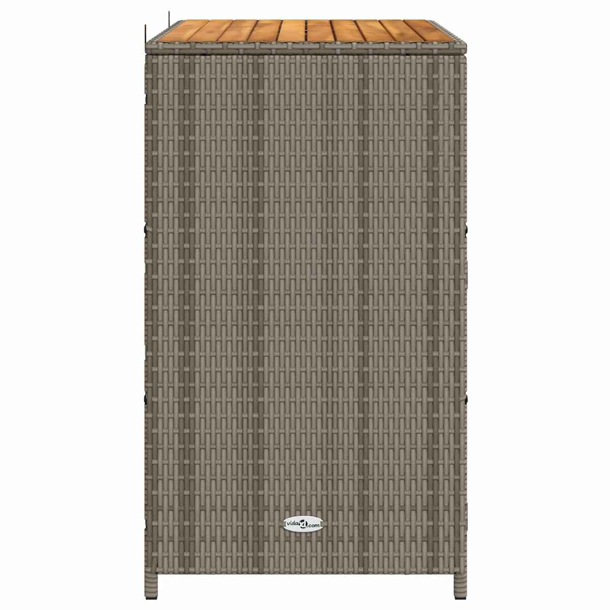 Kabinet med hylde Grå 70 x 50 x 87 cm Polyester og Roly Rattan - Billede 6