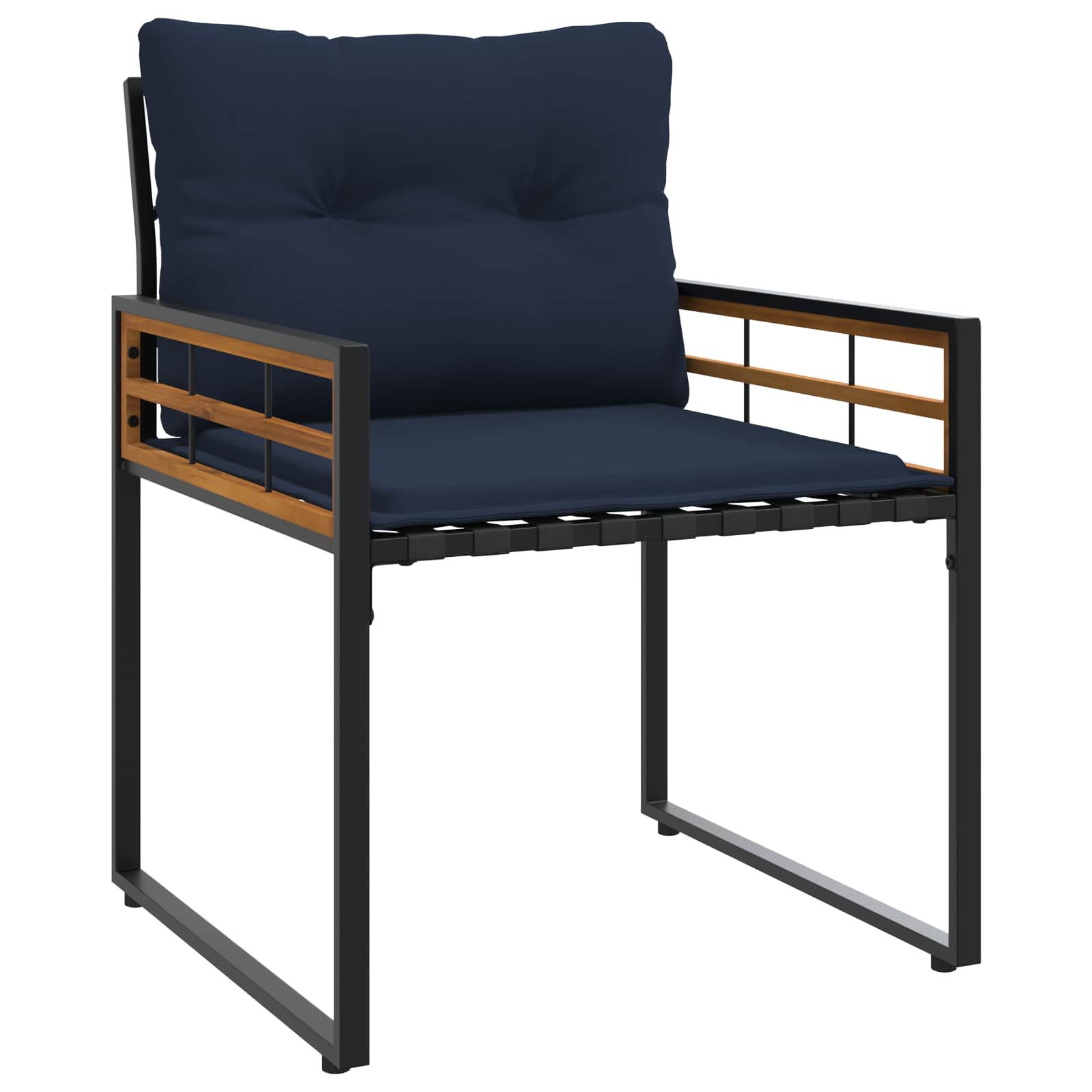 Set de Mobilier pentru Exterior cu pernă 4 pcs Bleumarin [4]