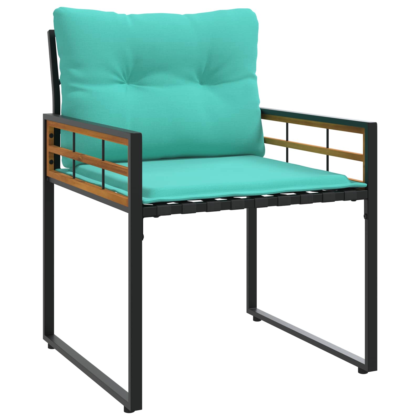 Set de Mobilier pentru Exterior cu pernă 4 pcs Turcoaz [4]