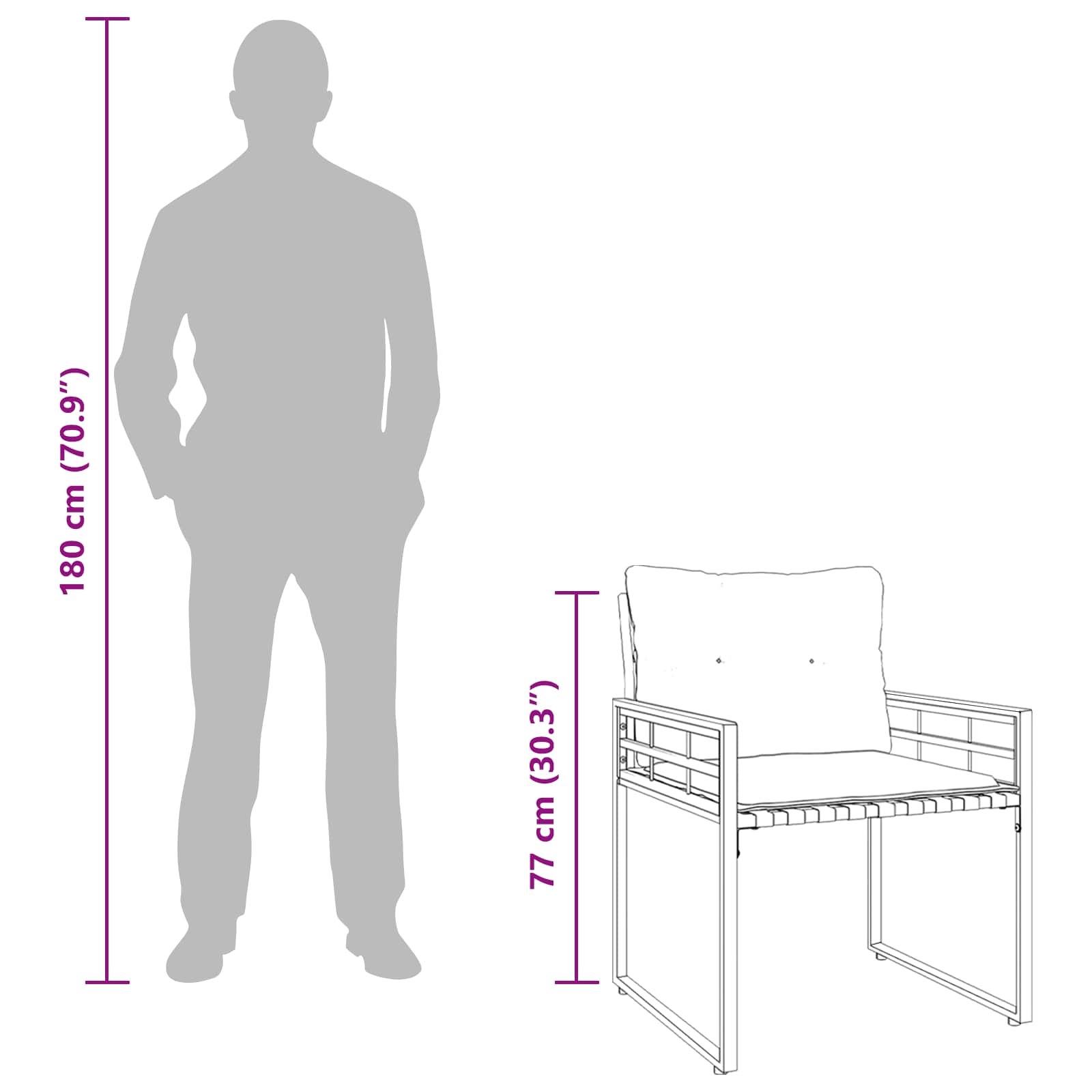 Zunanji pohištveni set z blazino 3 pcs Turkizna - slika 13
