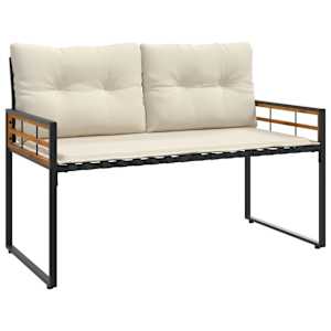 vidaXL Puitkiht Pink 114 x 55 x 77 cm cream Ristk&uuml;lik