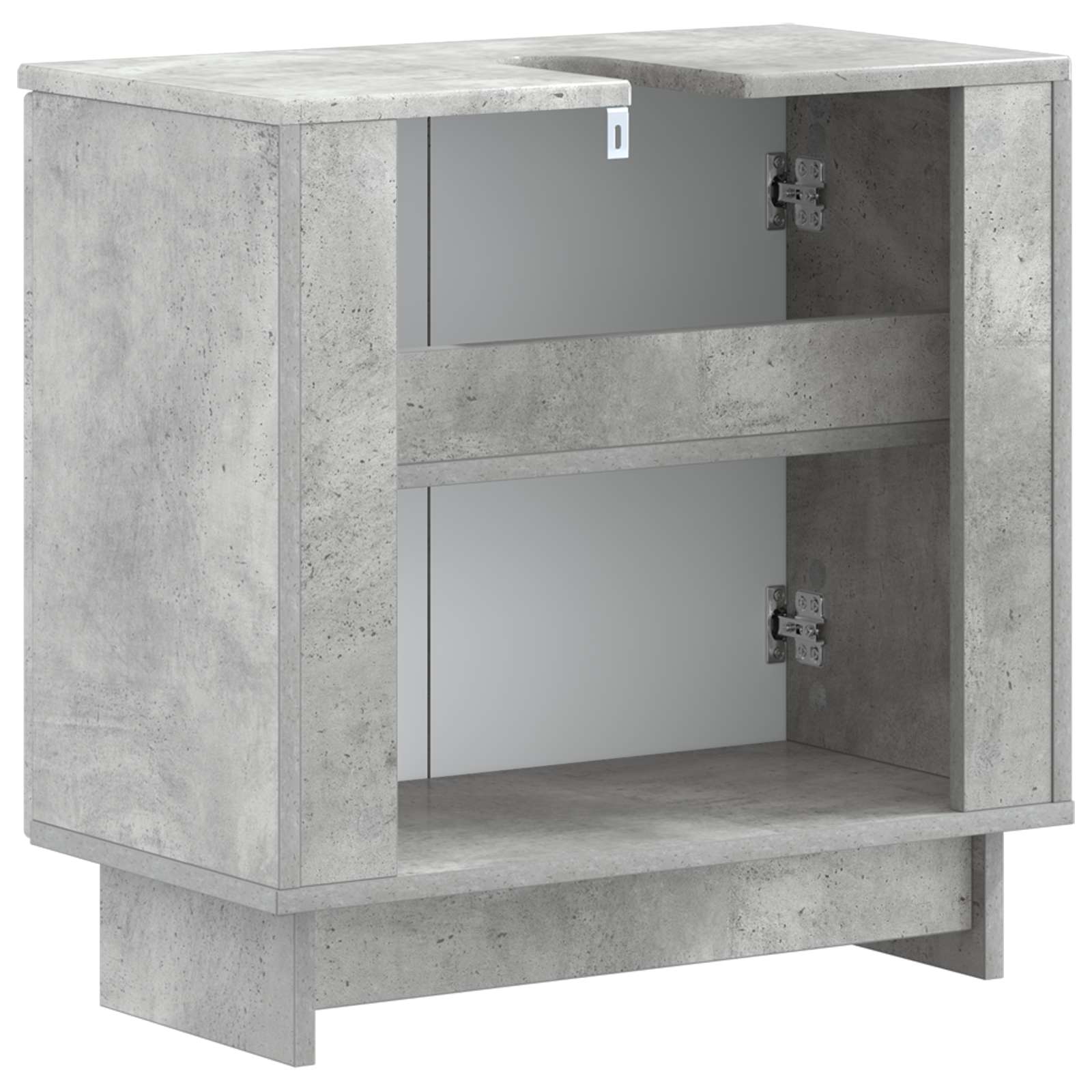 Kylpyhuoneen allaskaappi EDE Betoninharmaa 59,5 x 31,5 x 59 cm - Image 5