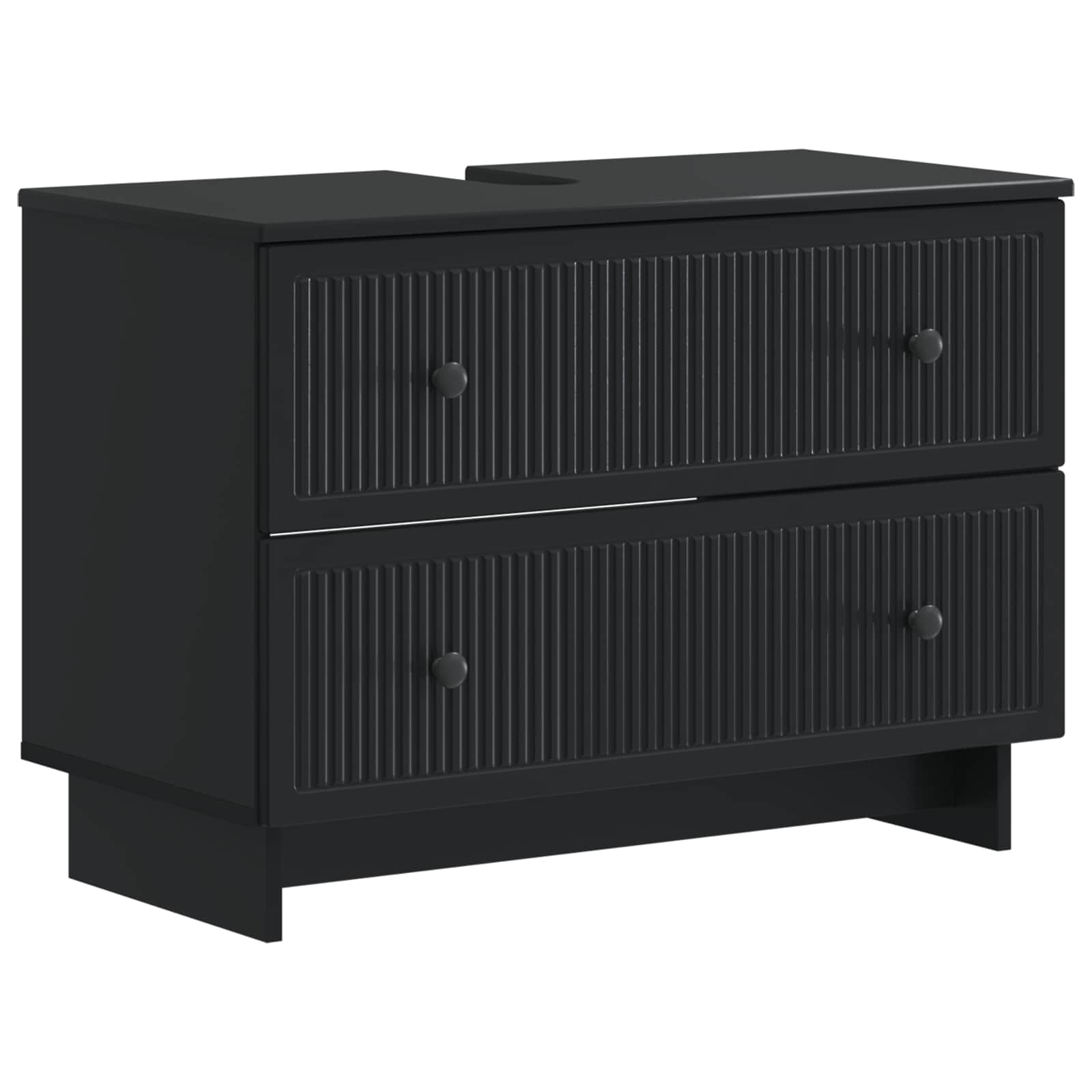 Kylpyhuoneen allaskaappi EDE Musta 82 x 41 x 59 cm Tekninen puu