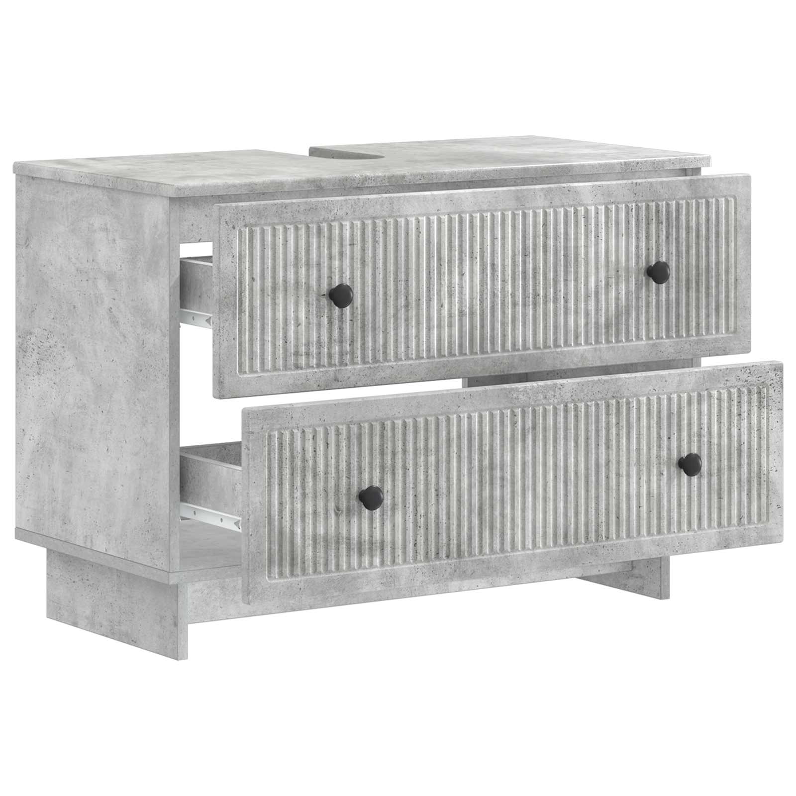 Kylpyhuoneen allaskaappi EDE Betoninharmaa 82 x 41 x 59 cm - Image 2