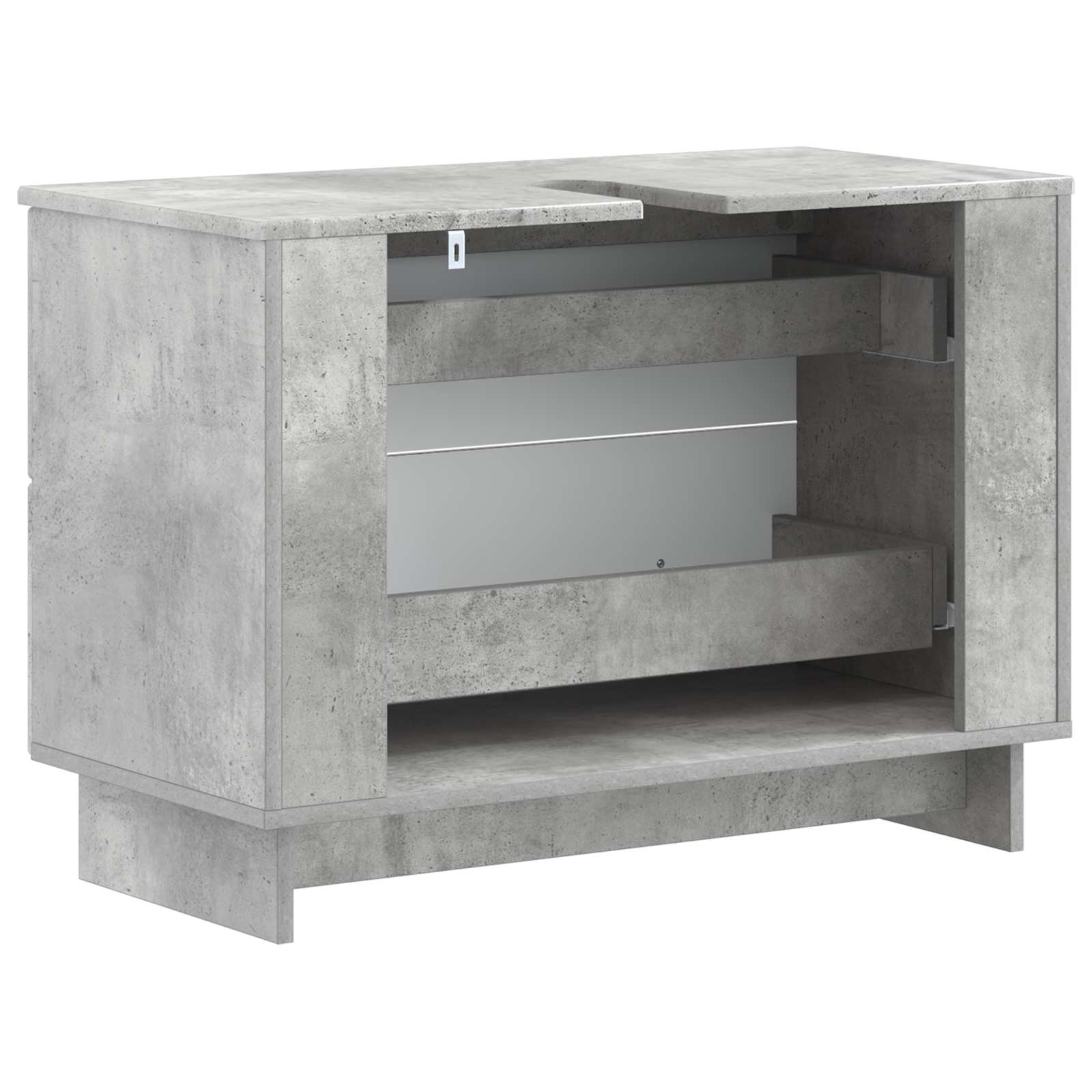 Kylpyhuoneen allaskaappi EDE Betoninharmaa 82 x 41 x 59 cm - Image 5