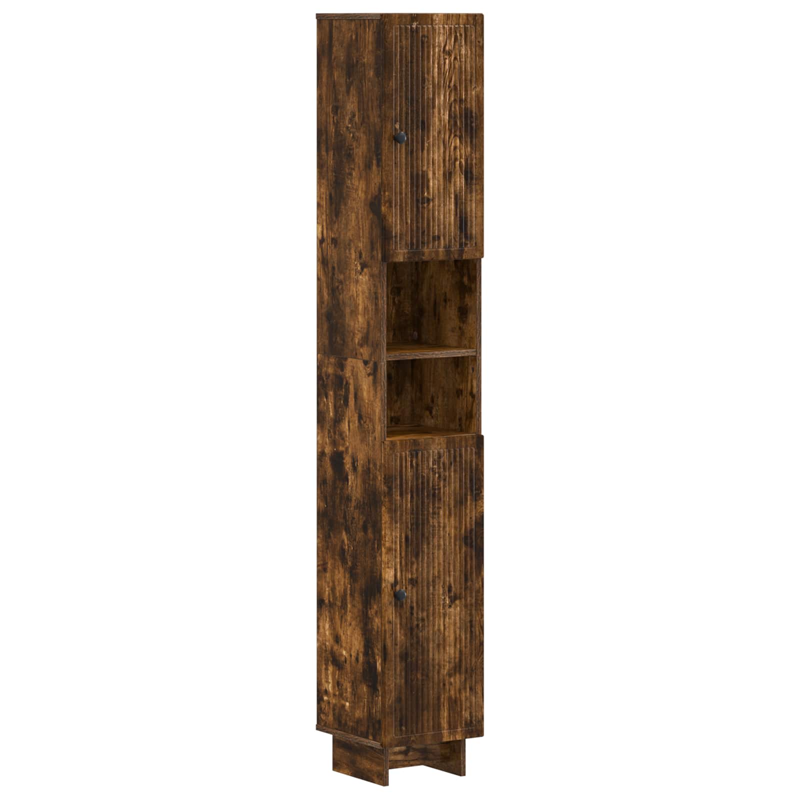 Badkamerkast met Open Plank EDE Gerookt eiken 30 x 31 x 190 cm – afbeelding 1