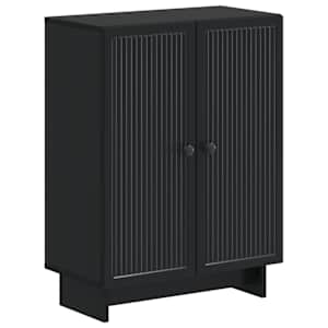 vidaXL Vannitoa hoiukapp EDE Must 59,5 x 31 x 80 cm Tehispuit