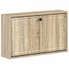 vidaXL Seinale kinnitatav jalan&otilde;ude kapp EDE 71 x 17 x 43 cm Tehispuit