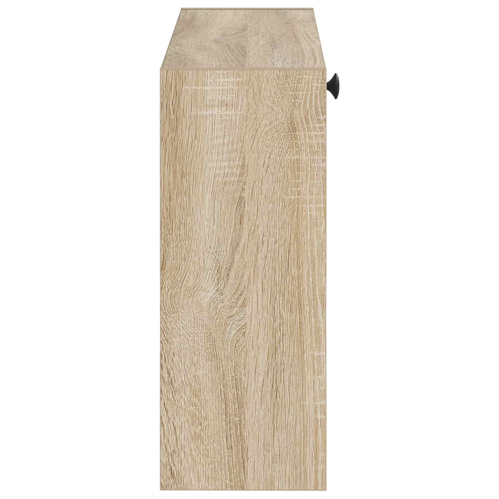 Wandgemonteerde Schoenkast EDE 71 x 17 x 43 cm Bewerkt hout image 4