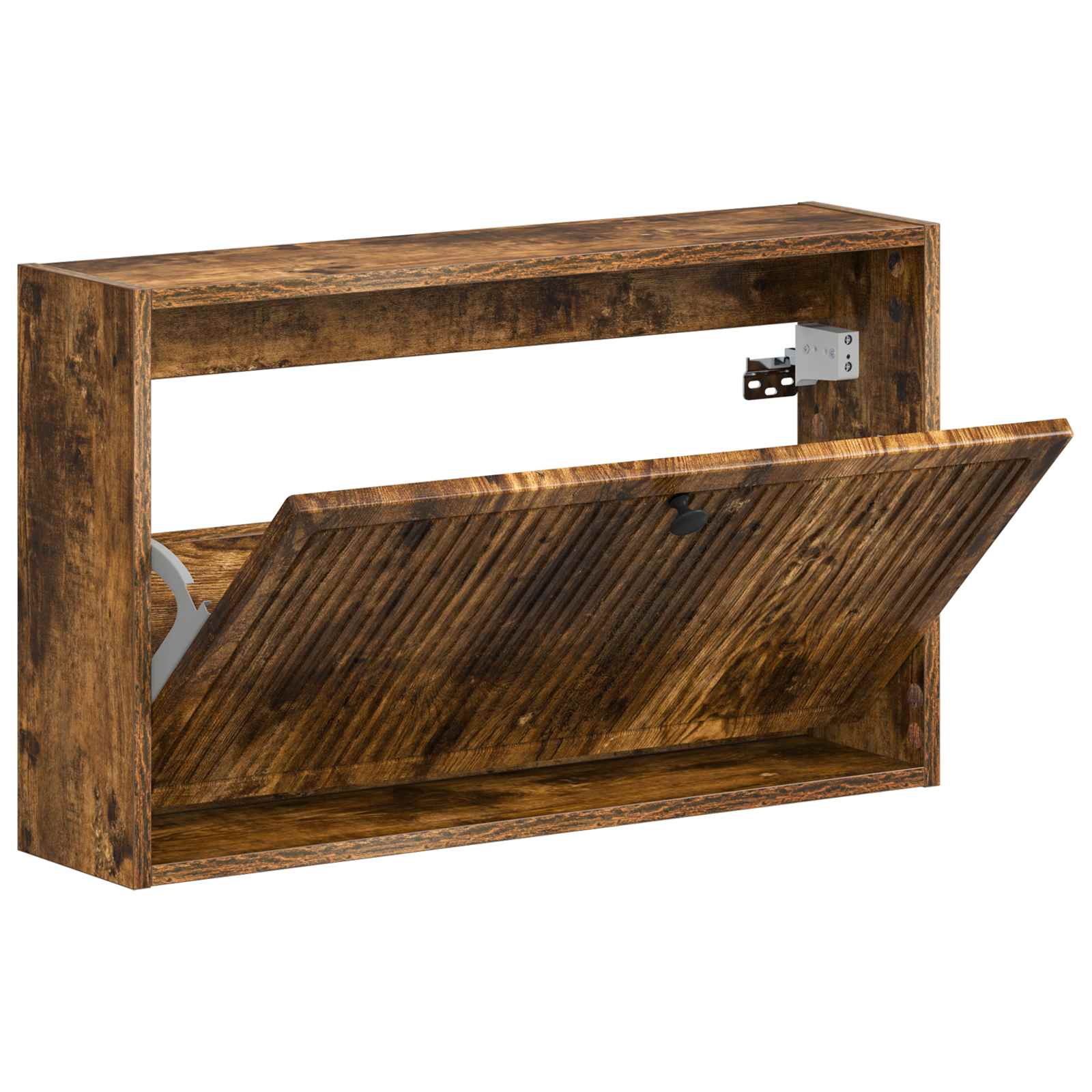 Wandgemonteerde Schoenkast EDE 71 x 17 x 43 cm Bewerkt hout image 2