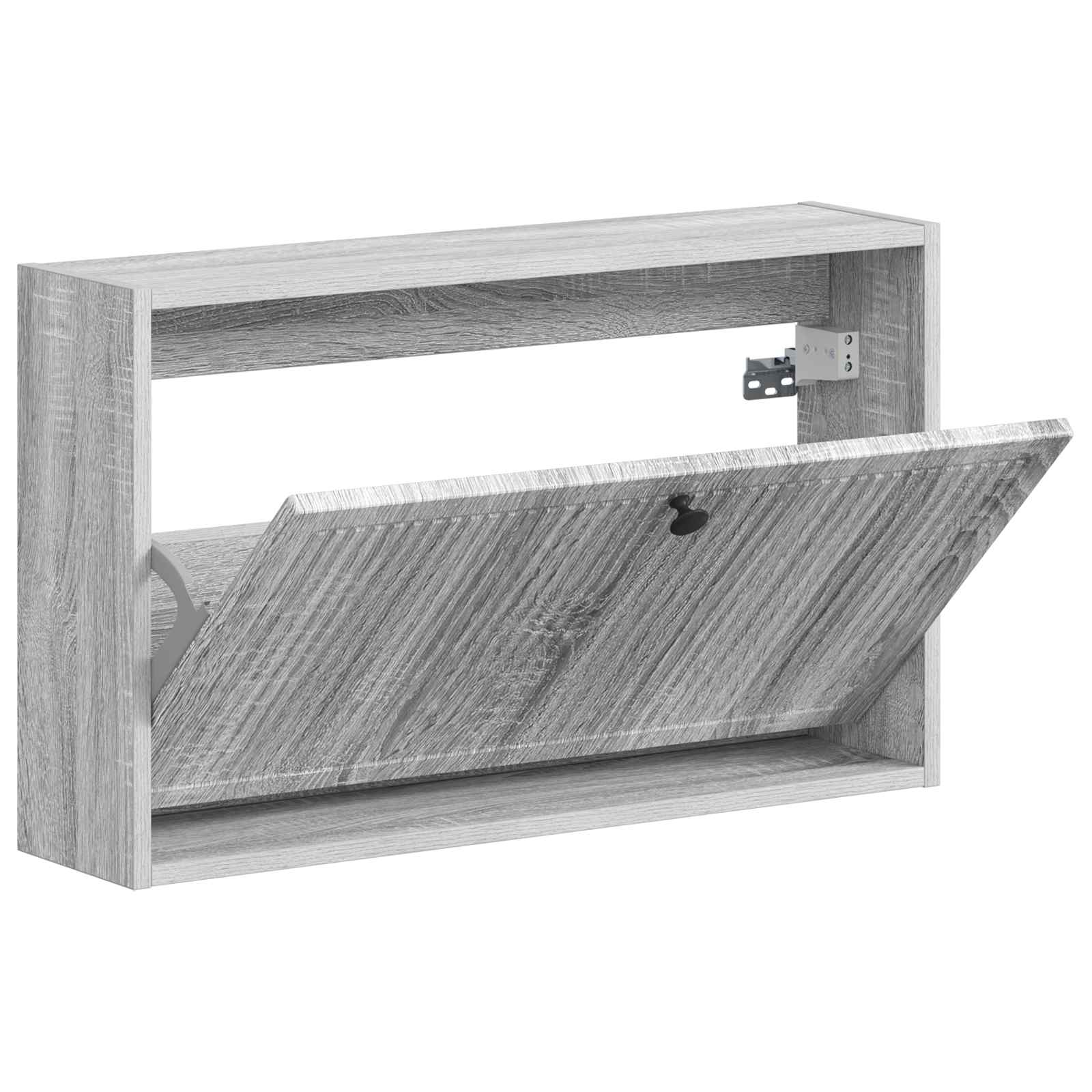 Wandgemonteerde Schoenkast EDE 71 x 17 x 43 cm Bewerkt hout image 2