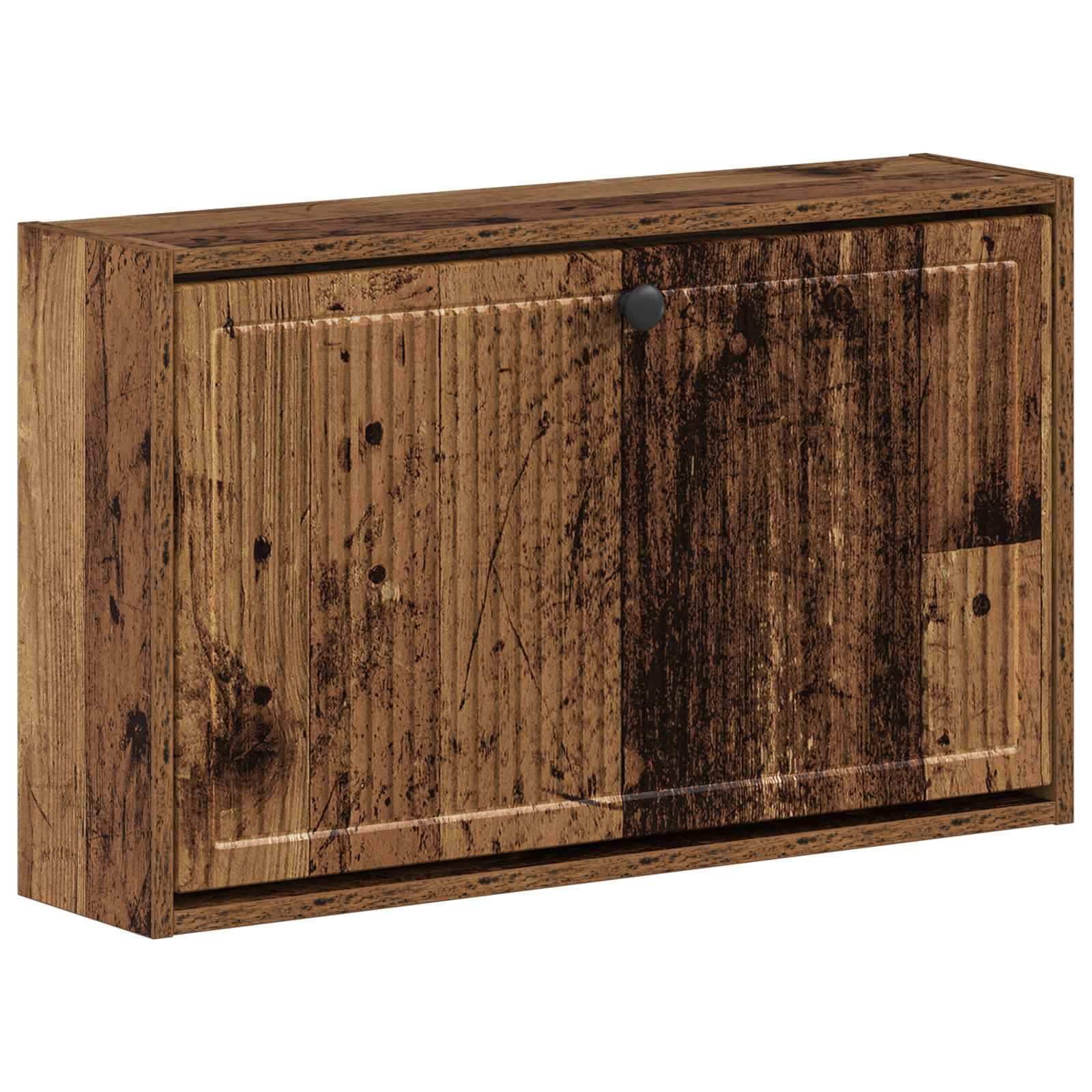 Wandgemonteerde Schoenkast EDE 71 x 17 x 43 cm Bewerkt hout image 1
