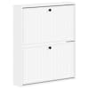 vidaXL Seinale kinnitatav jalan&otilde;ude kapp EDE 71 x 17 x 86 cm Tehispuit