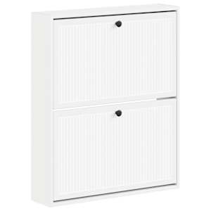 vidaXL Seinale kinnitatav jalan&otilde;ude kapp EDE 71 x 17 x 86 cm Tehispuit