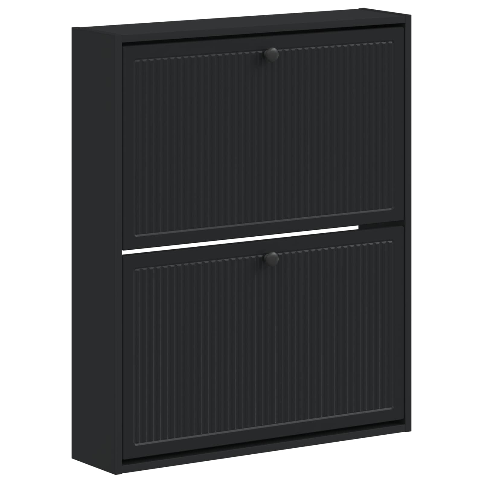Wandgemonteerde Schoenkast EDE 71 x 17 x 86 cm Bewerkt hout image 1